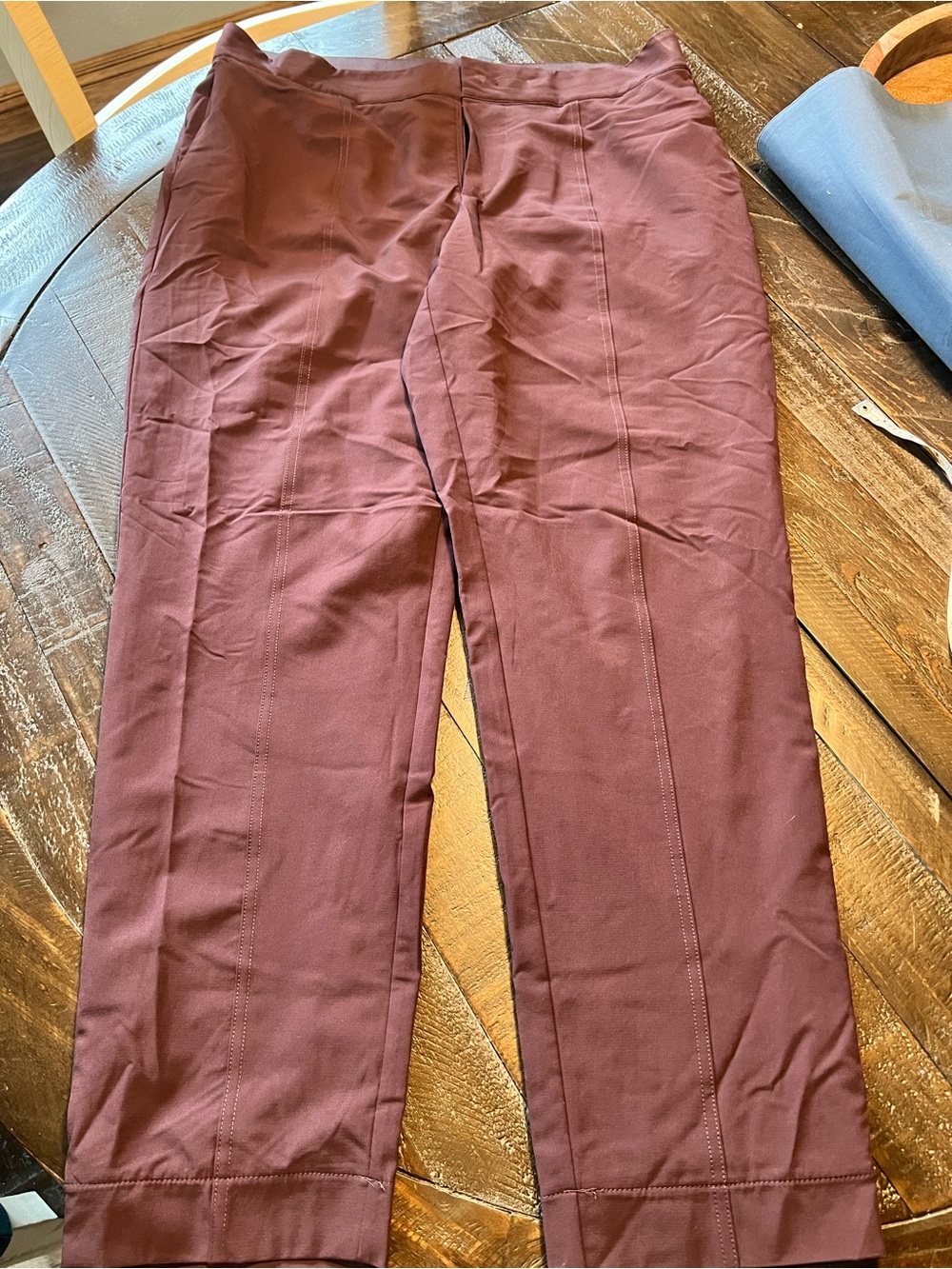 Mondetta Women's Maroon Straight Leg Pants